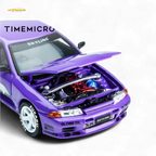 (Pre-Order) TimeMicro Skyline GT-R R32 Los Santos Drift - Purple 1/64 - Collectors World Toys