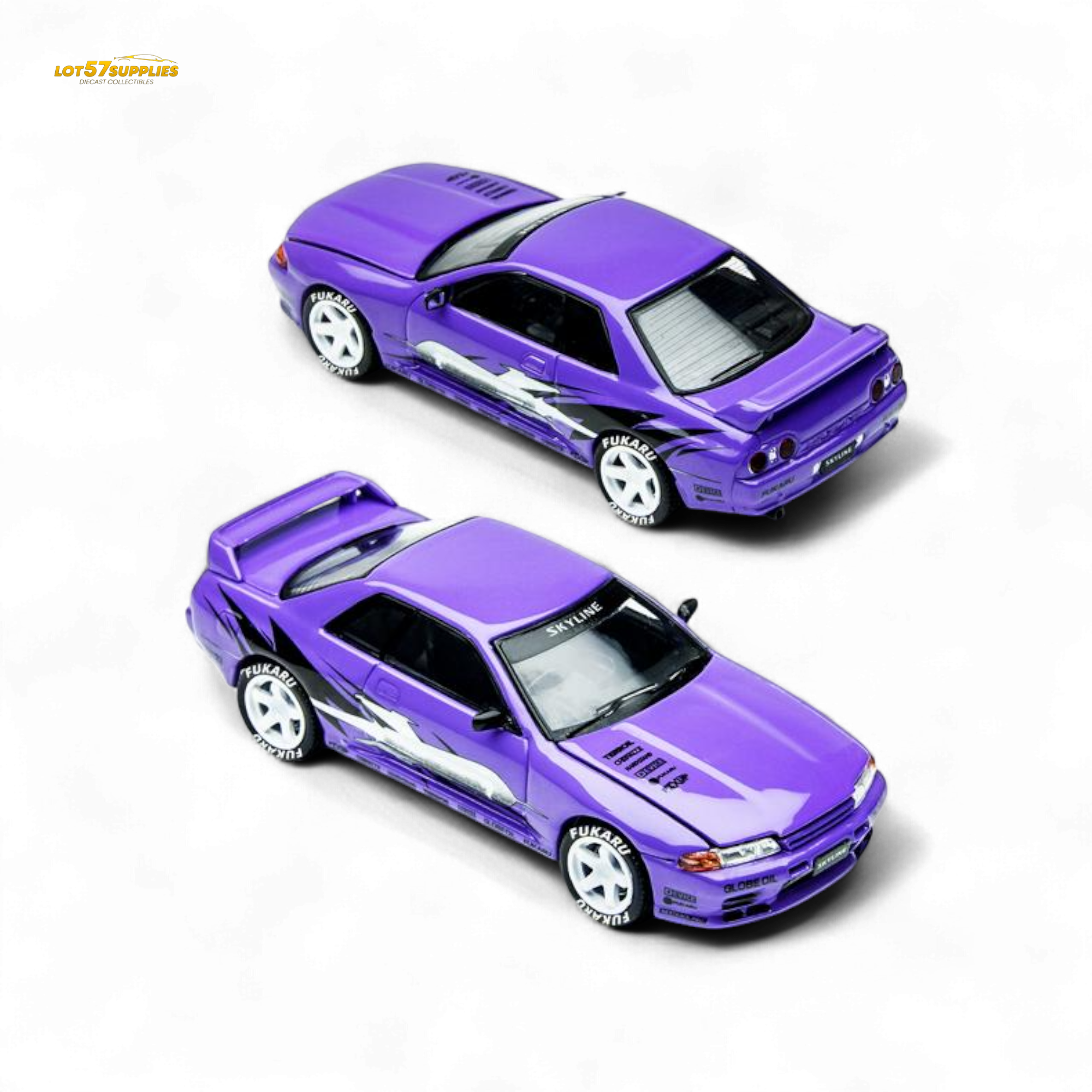 (Pre-Order) TimeMicro Skyline GT-R R32 Los Santos Drift - Purple 1/64 - Collectors World Toys