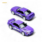 (Pre-Order) TimeMicro Skyline GT-R R32 Los Santos Drift - Purple 1/64 - Collectors World Toys