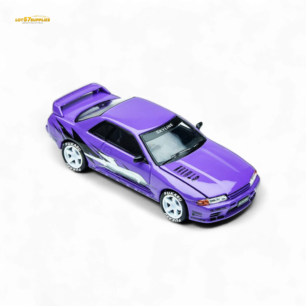(Pre-Order) TimeMicro Skyline GT-R R32 Los Santos Drift - Purple 1/64 - Collectors World Toys