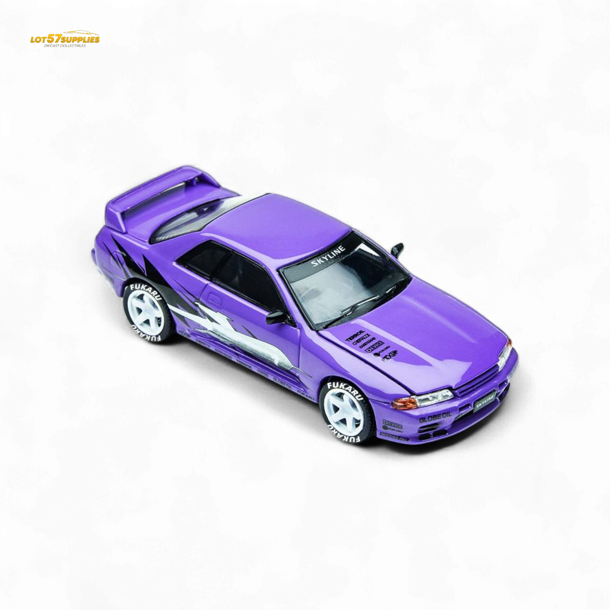 (Pre-Order) TimeMicro Skyline GT-R R32 Los Santos Drift - Purple 1/64 - Collectors World Toys