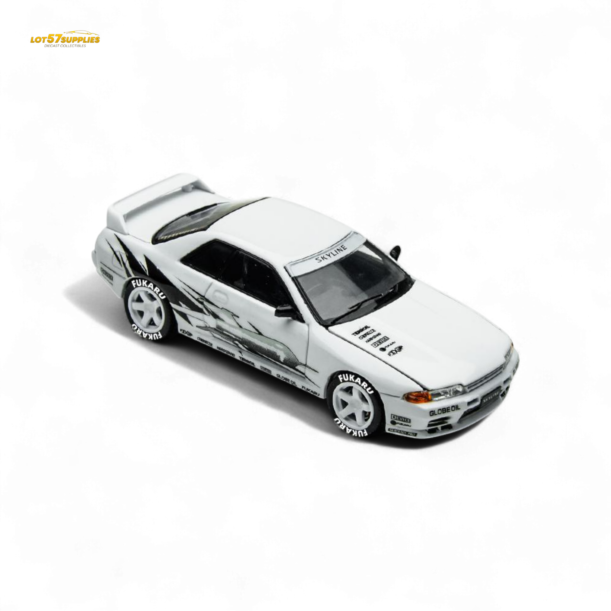 (Pre-Order) TimeMicro Skyline GT-R R32 Los Santos Drift - White 1/64