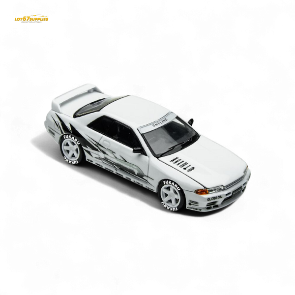 (Pre-Order) TimeMicro Skyline GT-R R32 Los Santos Drift - White 1/64