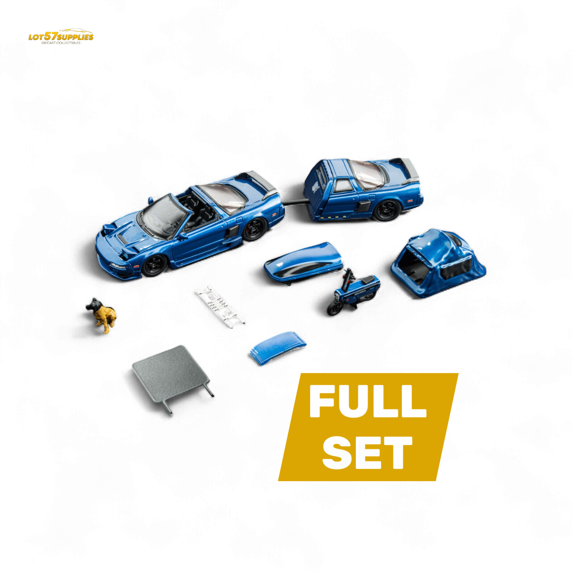 Findclassically NSX TRA - Transparent Blue FULL Set 1:64 - Collectors World Toys