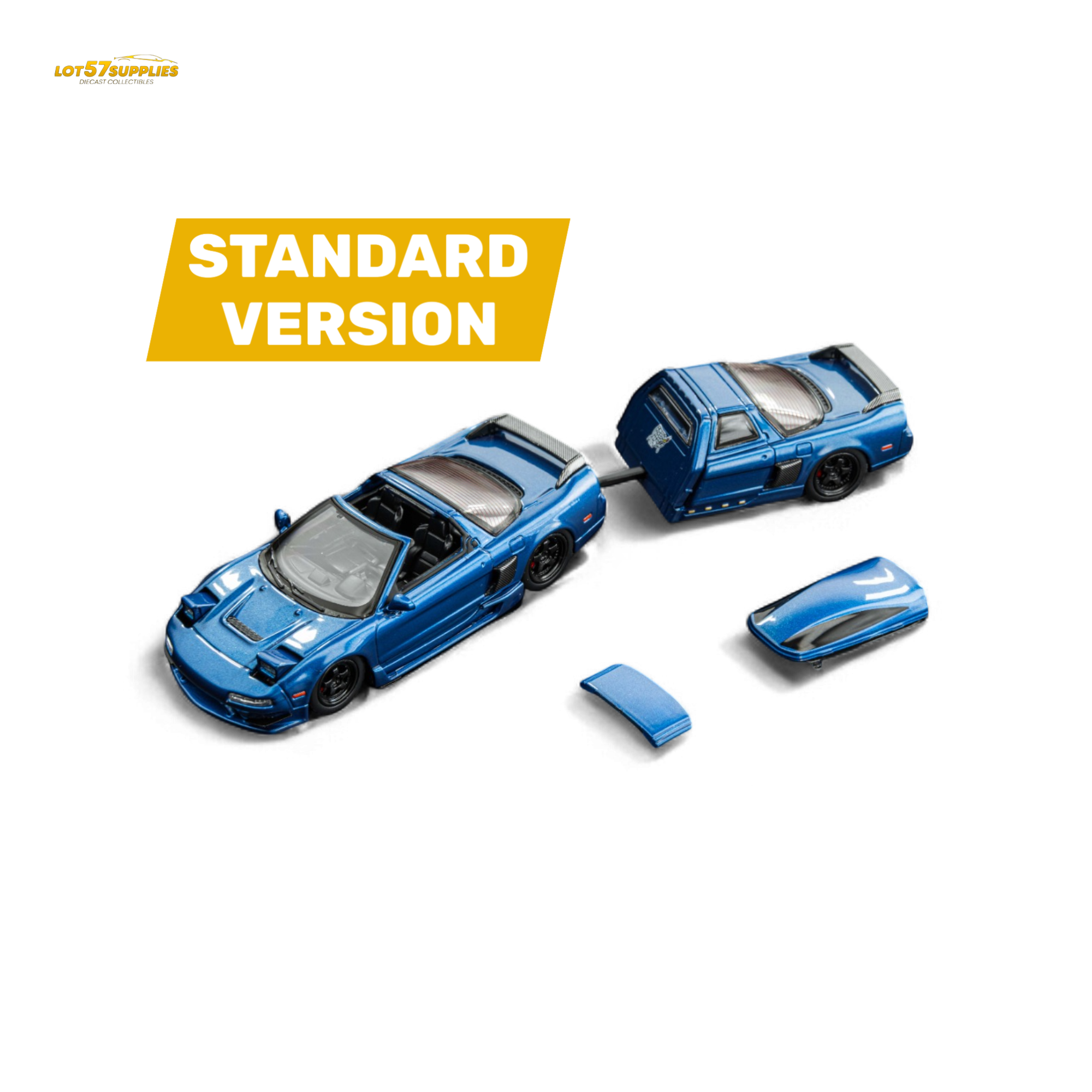 Findclassically NSX TRA - Transparent Blue - Standard Version 1:64 Main image