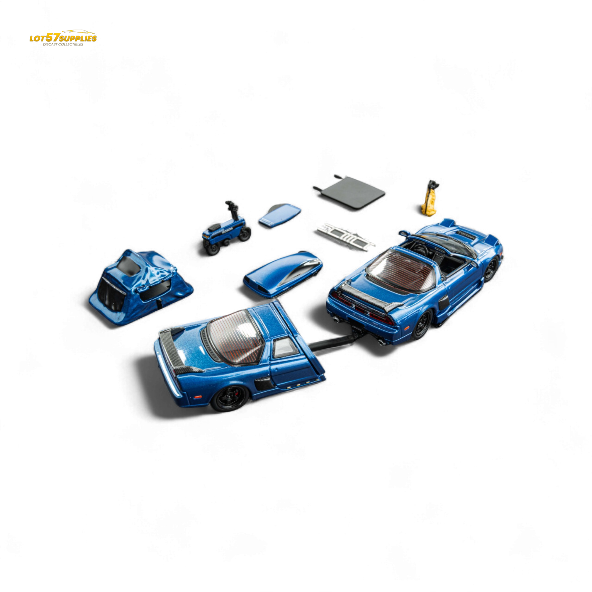 Findclassically NSX TRA - Transparent Blue FULL Set 1:64 - Collectors World Toys