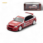 Motorhelix Honda Civic EK9 Malaysia Limited Edition - White - Red 1:64 - Collectors World Toys