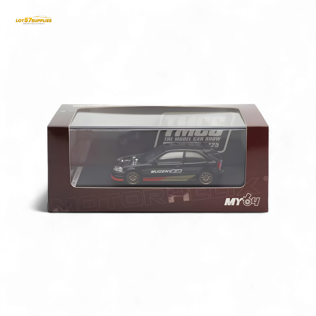 Motorhelix Honda Civic EK9 MUGEN Malaysia Limited Edition - Black 1:64 - Collectors World Toys