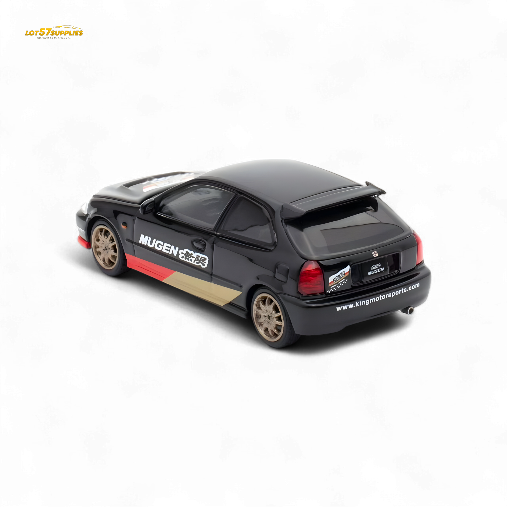 Motorhelix Honda Civic EK9 MUGEN Malaysia Limited Edition - Black 1:64 - Collectors World Toys