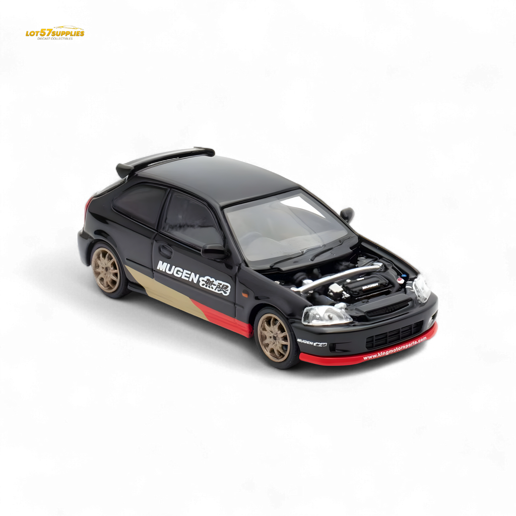 Motorhelix Honda Civic EK9 MUGEN Malaysia Limited Edition - Black 1:64 - Collectors World Toys