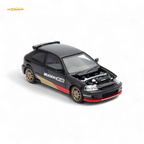 Motorhelix Honda Civic EK9 MUGEN Malaysia Limited Edition - Black 1:64 - Collectors World Toys