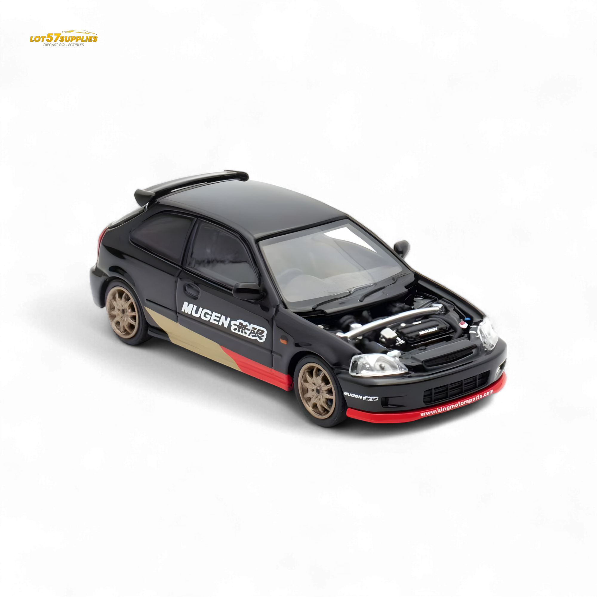Motorhelix Honda Civic EK9 MUGEN Malaysia Limited Edition - Black 1:64 - Collectors World Toys