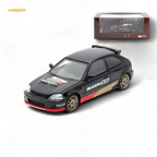 Motorhelix Honda Civic EK9 MUGEN Malaysia Limited Edition - Black 1:64 - Collectors World Toys