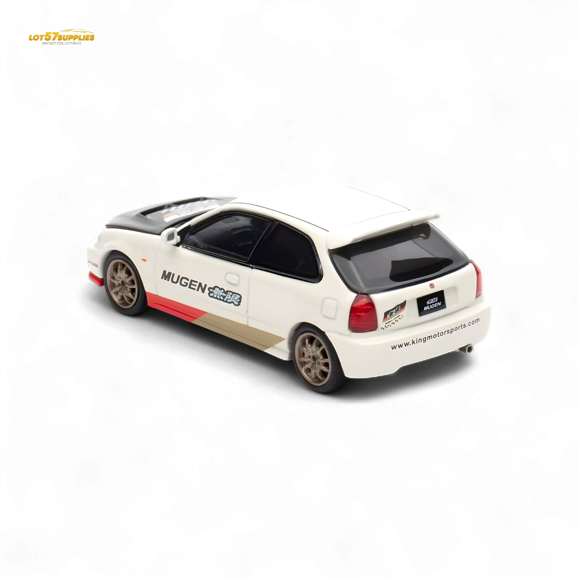Motorhelix Honda Civic EK9 MUGEN Malaysia Limited Edition - White 1:64 - Collectors World Toys