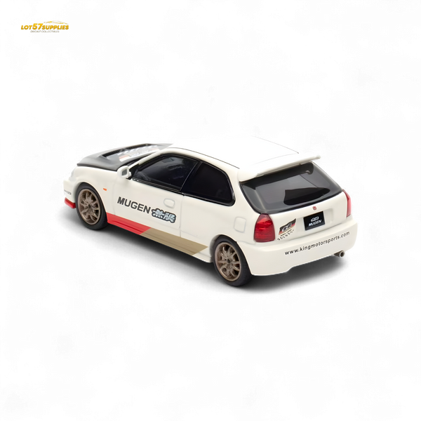 Motorhelix Honda Civic EK9 MUGEN Malaysia Limited Edition - White 1:64