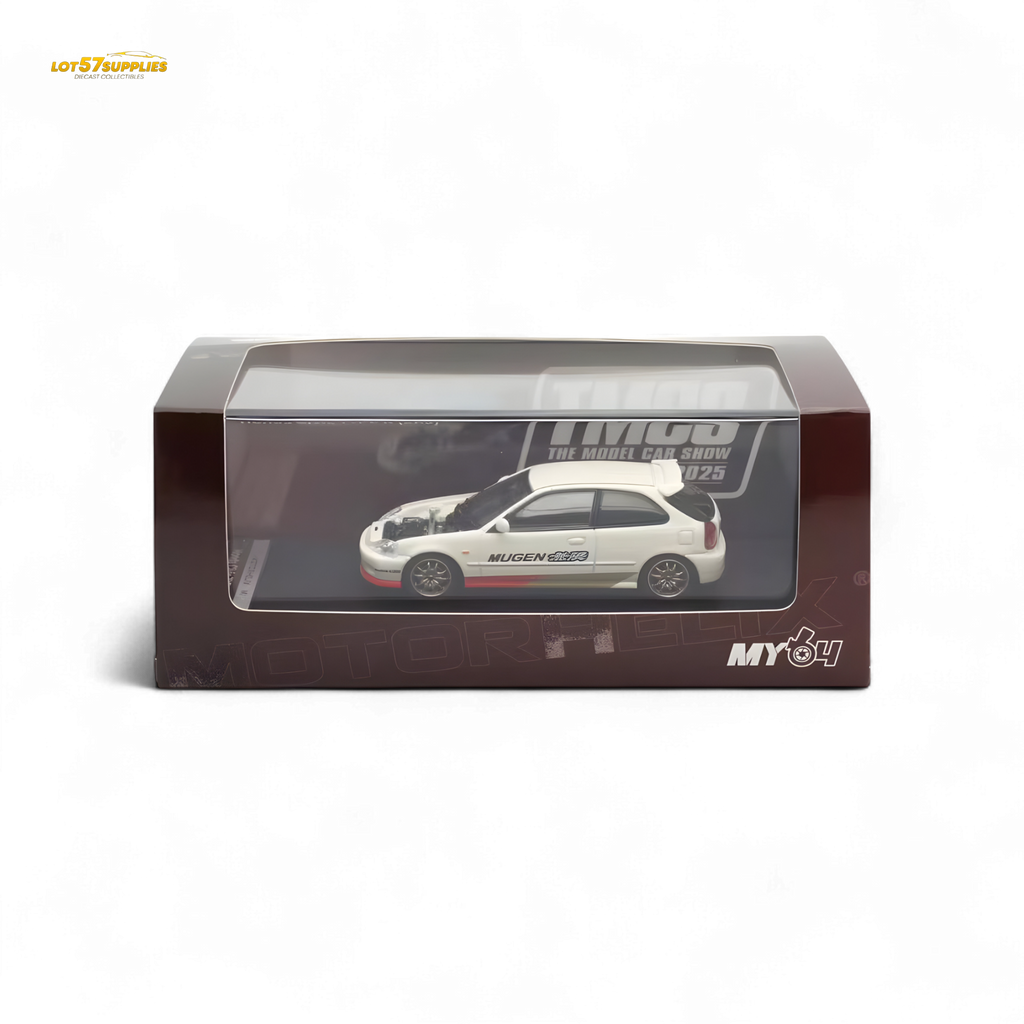 Motorhelix Honda Civic EK9 MUGEN Malaysia Limited Edition - White 1:64 - Collectors World Toys