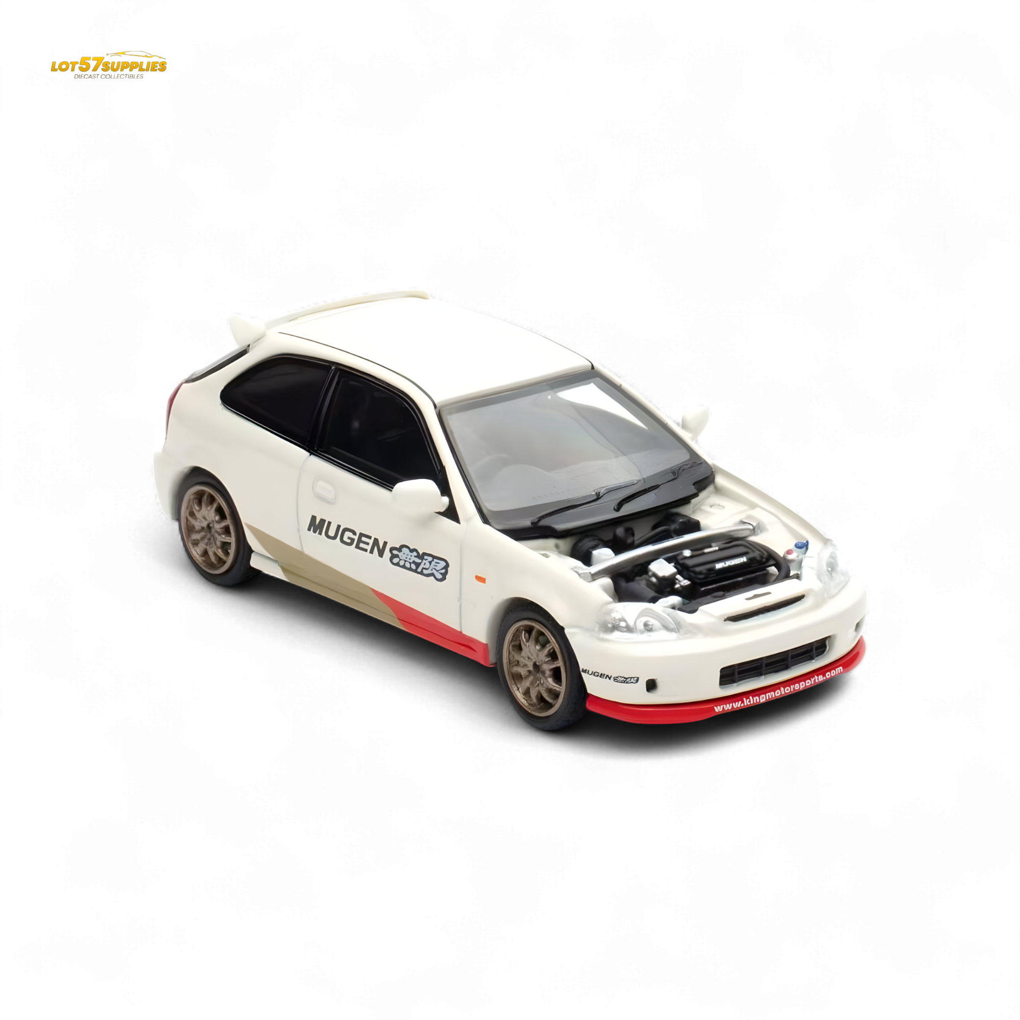Motorhelix Honda Civic EK9 MUGEN Malaysia Limited Edition - White 1:64 - Collectors World Toys