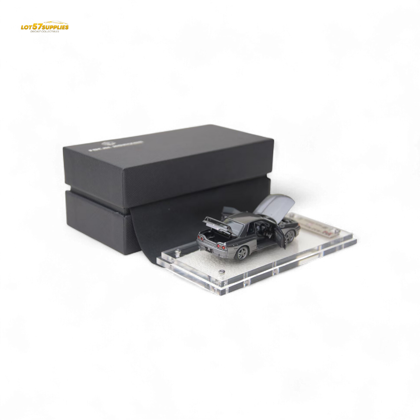 Focal Horizon Skyline GT-R 3rd Gen R32 Nismo S-Tune - Gun Grey - Fully Openable 1:64