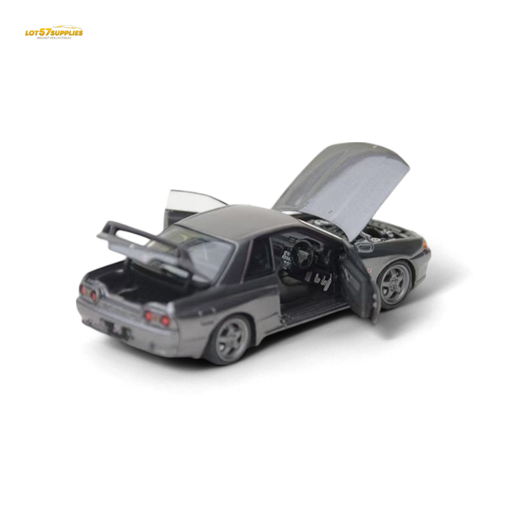 Focal Horizon Skyline GT-R 3rd Gen R32 Nismo S-Tune - Gun Grey - Fully Openable 1:64