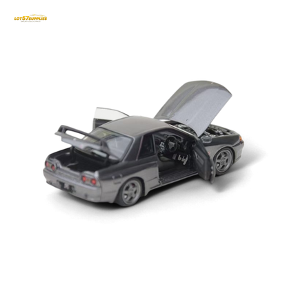 Focal Horizon Skyline GT-R 3rd Gen R32 Nismo S-Tune - Gun Grey - Fully Openable 1:64