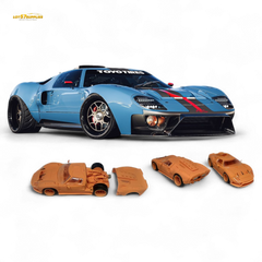 (Pre-Order) Rhino Model Ford GT40 - Blue 1/64 - Collectors World Toys