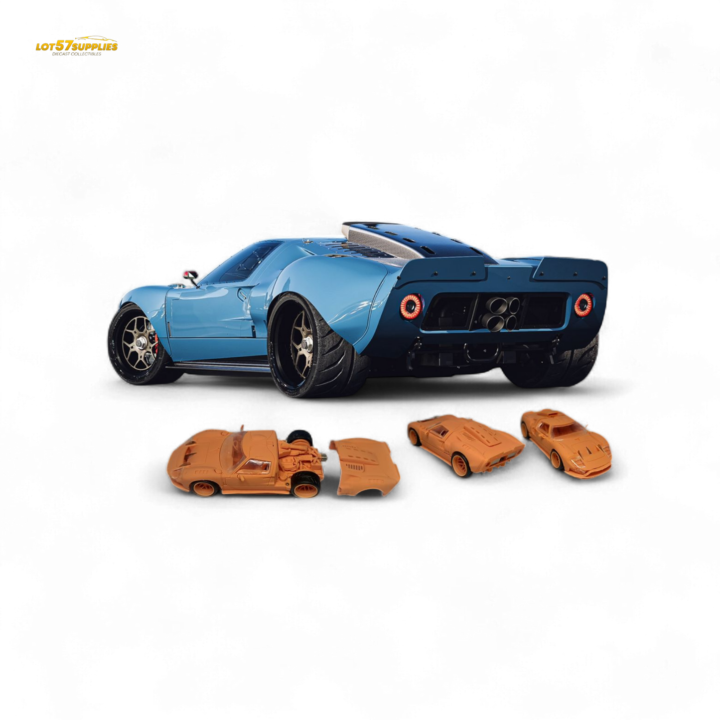 (Pre-Order) Rhino Model Ford GT40 - Blue 1/64