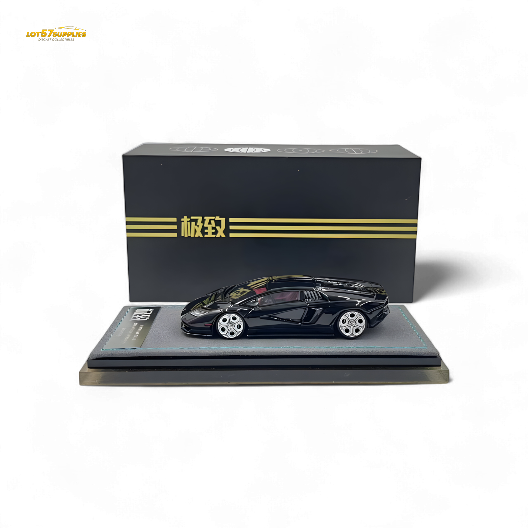 Extreme Club 1:64 Countach LPI800-4 - Black - Resin 1:64