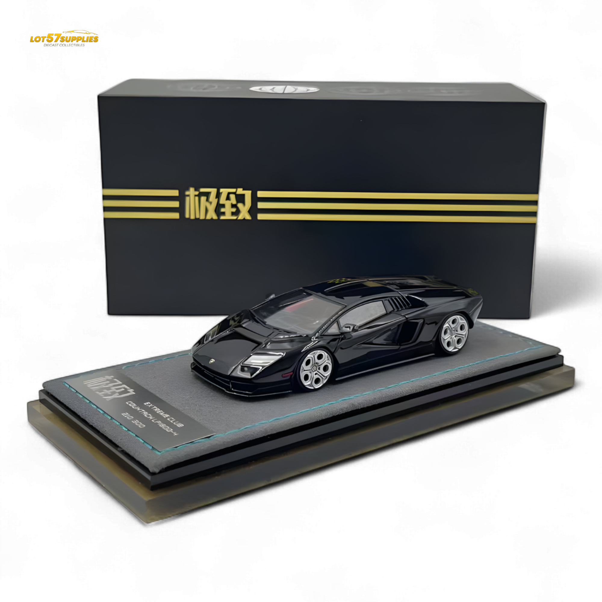 Extreme Club 1:64 Countach LPI800-4 - Black - Resin 1:64 Main image