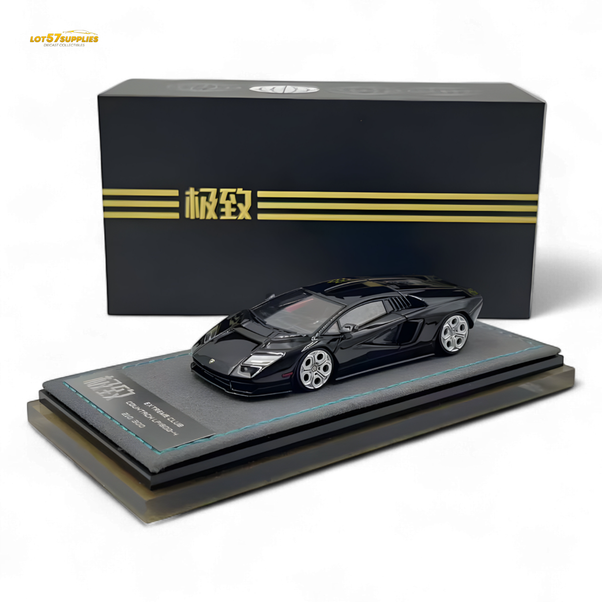 Extreme Club 1:64 Countach LPI800-4 - Black - Resin 1:64
