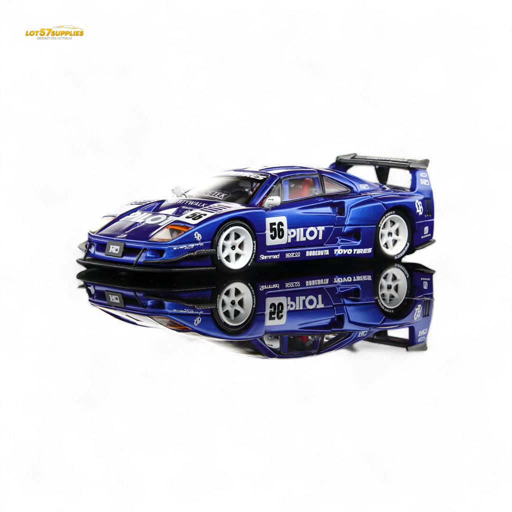 (Pre-Order) Demon King Auto F40 LB-Works Wide-Body Gull Wing Gate Modified - PILOT Livery 1:64 - Collectors World Toys