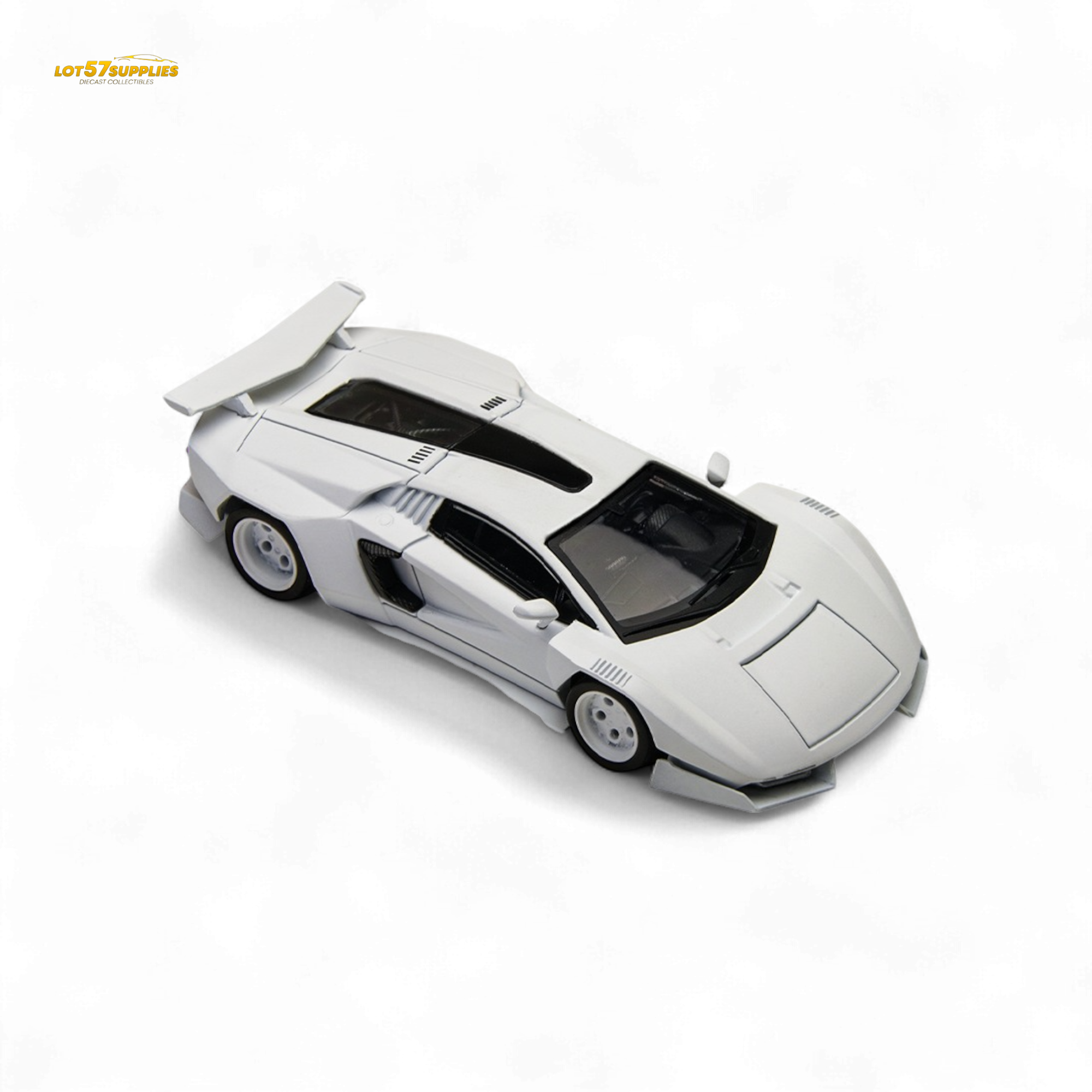 TimeMicro × PSC DESIGN 1/64 Countach V Ver. Mechanic PSC - White 1:64 - Collectors World Toys