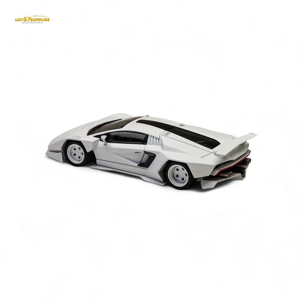 TimeMicro × PSC DESIGN 1/64 Countach V Ver. Mechanic PSC - White 1:64 - Collectors World Toys