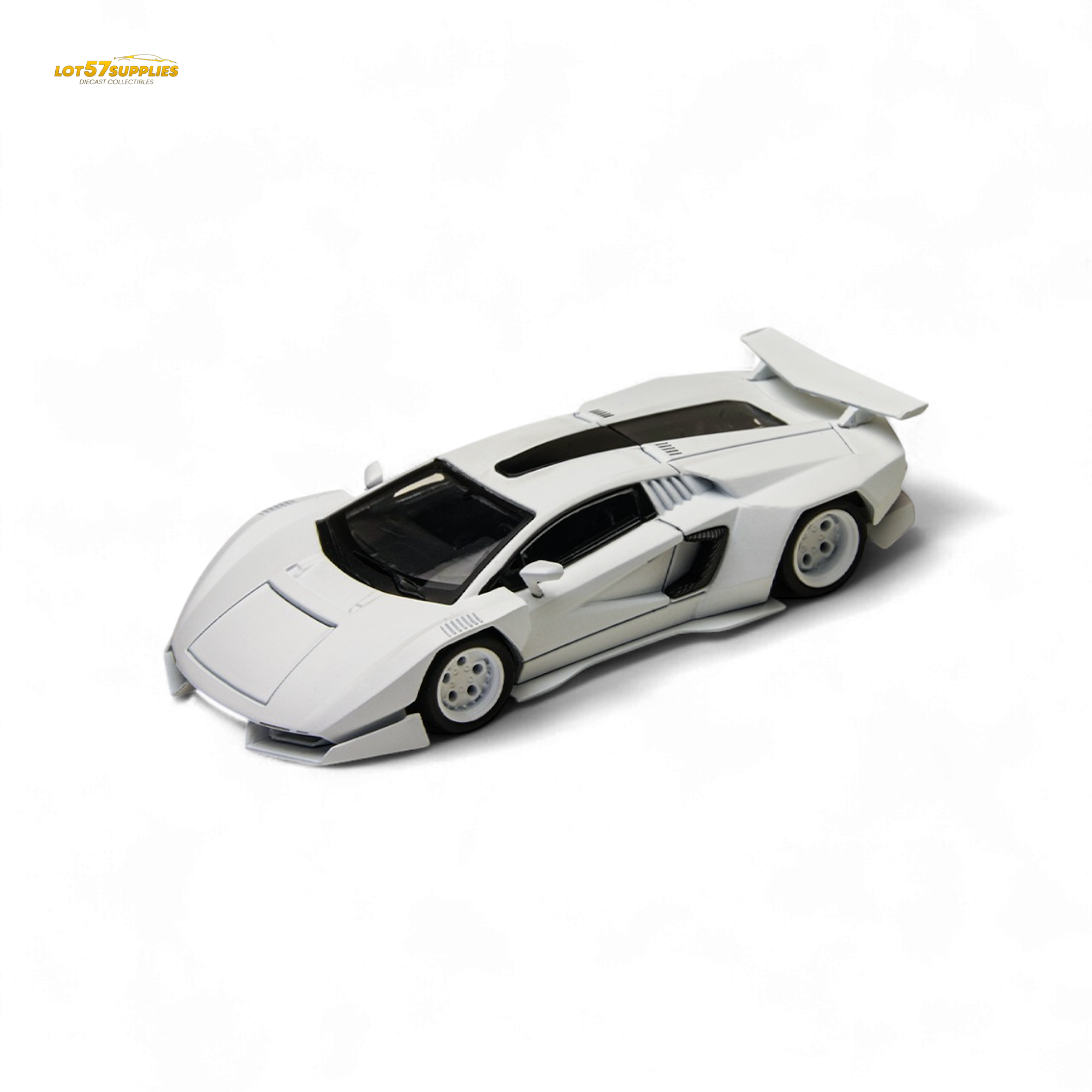 TimeMicro × PSC DESIGN 1/64 Countach V Ver. Mechanic PSC - White 1:64 - Collectors World Toys