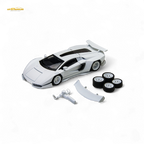 TimeMicro × PSC DESIGN 1/64 Countach V Ver. Mechanic PSC - White 1:64 - Collectors World Toys