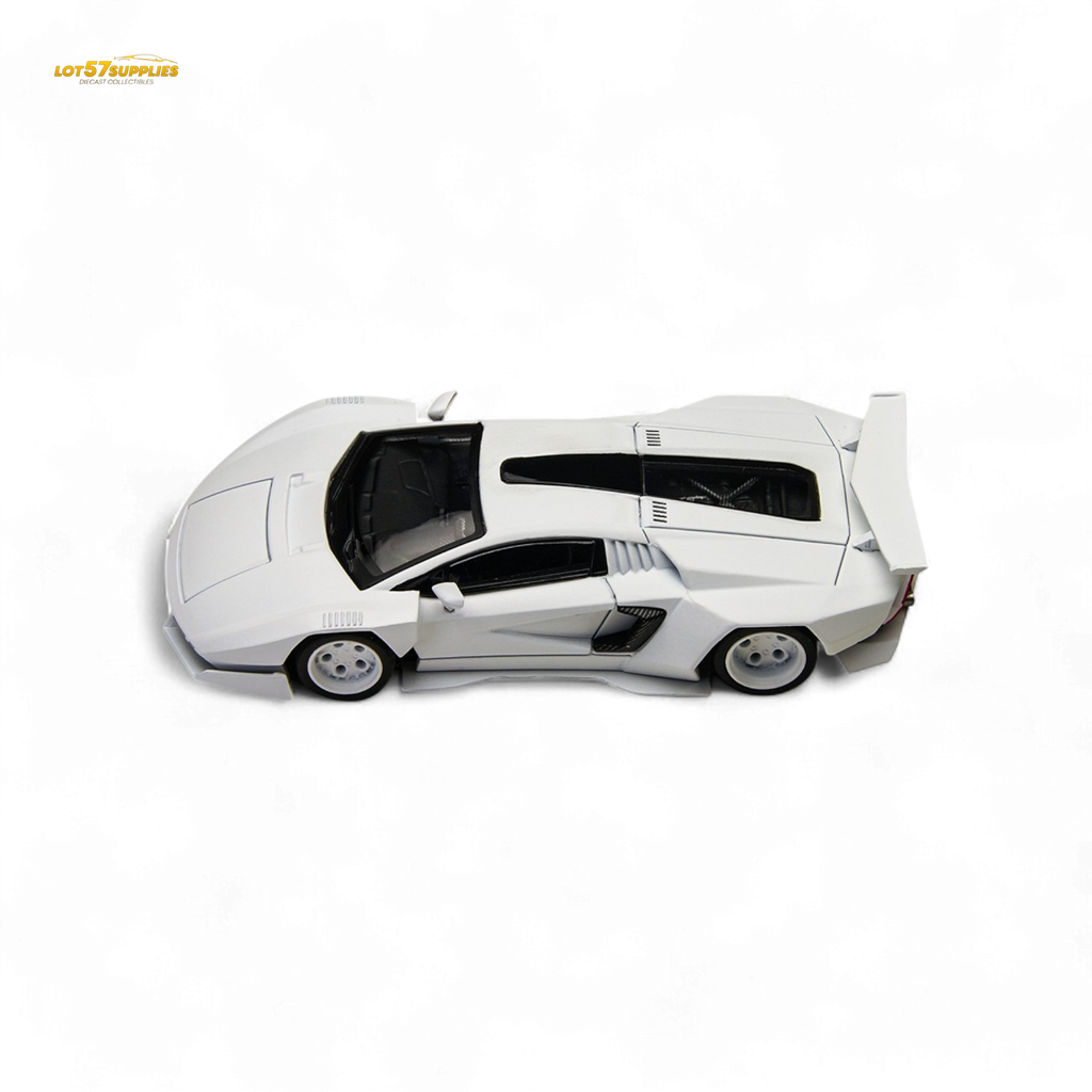 TimeMicro × PSC DESIGN 1/64 Countach V Ver. Mechanic PSC - White 1:64 - Collectors World Toys