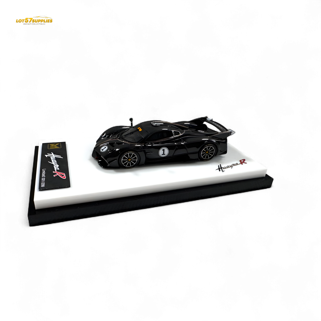 DMY Pagani Huayra R - Black Carbon 1/64 - Collectors World Toys