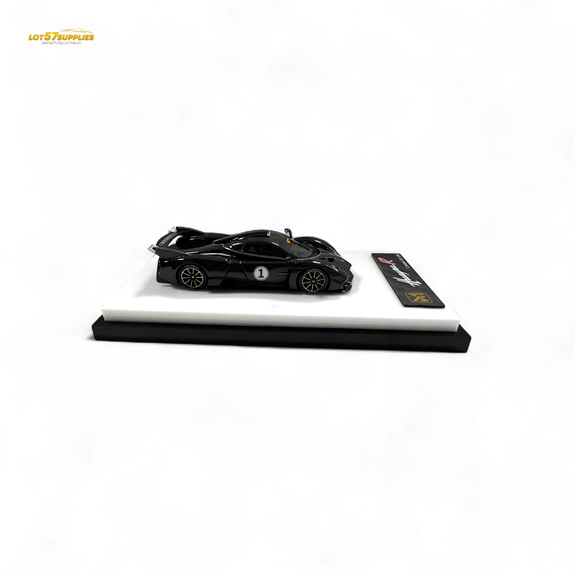 DMY Pagani Huayra R - Black Carbon 1/64 - Collectors World Toys