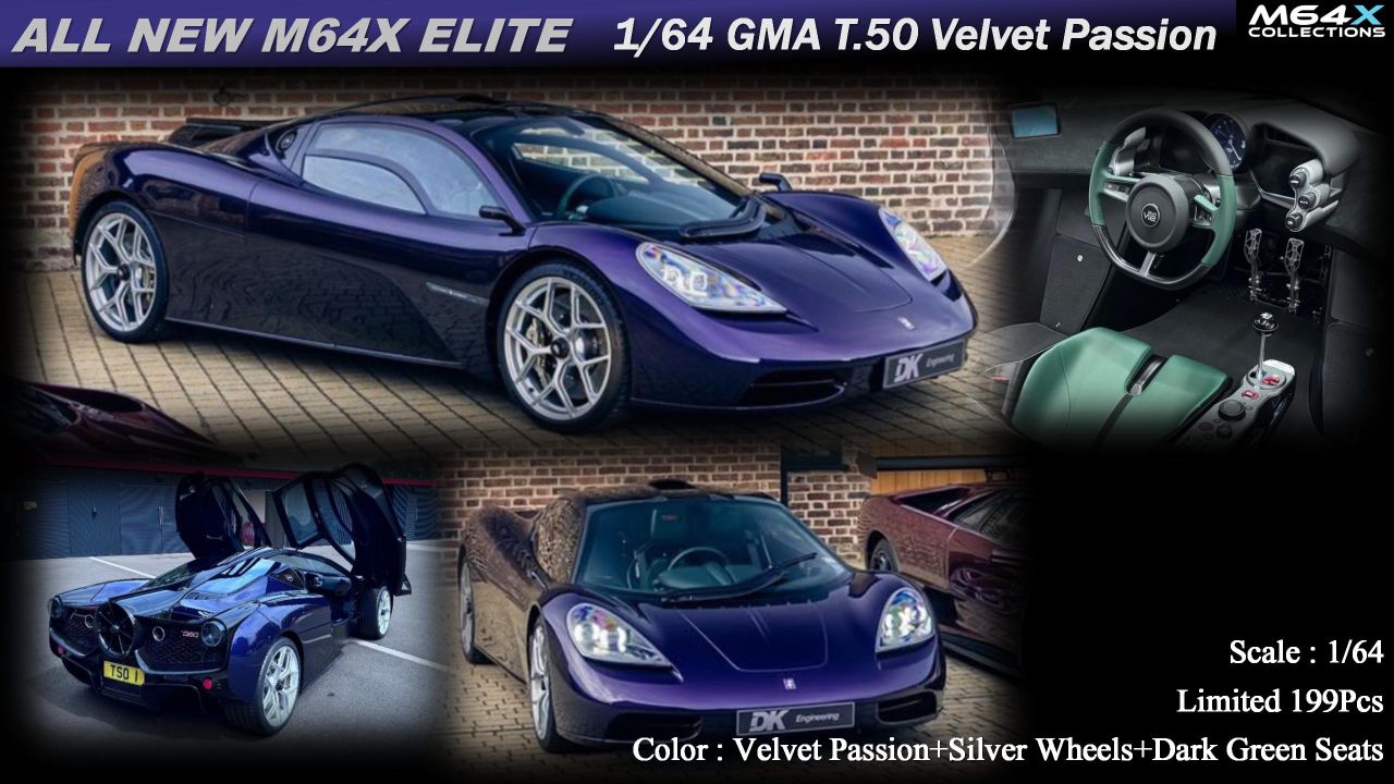 (Pre-Order) M64X GMA T.50 - Velvet Passion Resin Model - 1:64 Main image