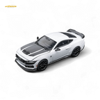 (Pre-Order) DCM Mustang Dark Horse - Crystal White - Black Wheels 1:64 - Collectors World Toys