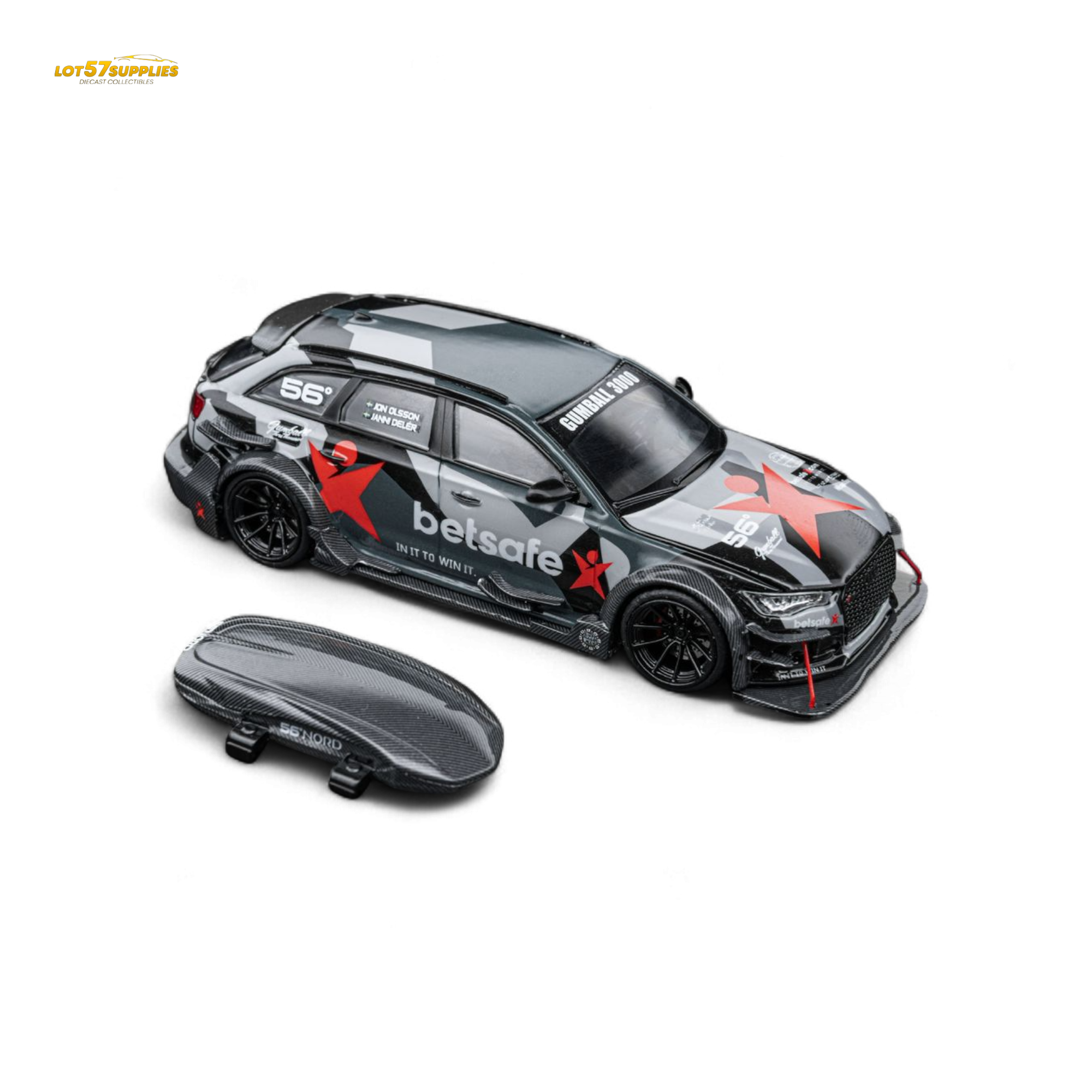 (Pre-Order) DCM Audi RS6 C7 DTM Betsafe Gumball 3000 - 1:64 - Collectors World Toys