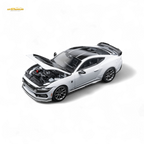 (Pre-Order) DCM Mustang Dark Horse - Crystal White - Titanium Wheels 1:64 - Collectors World Toys