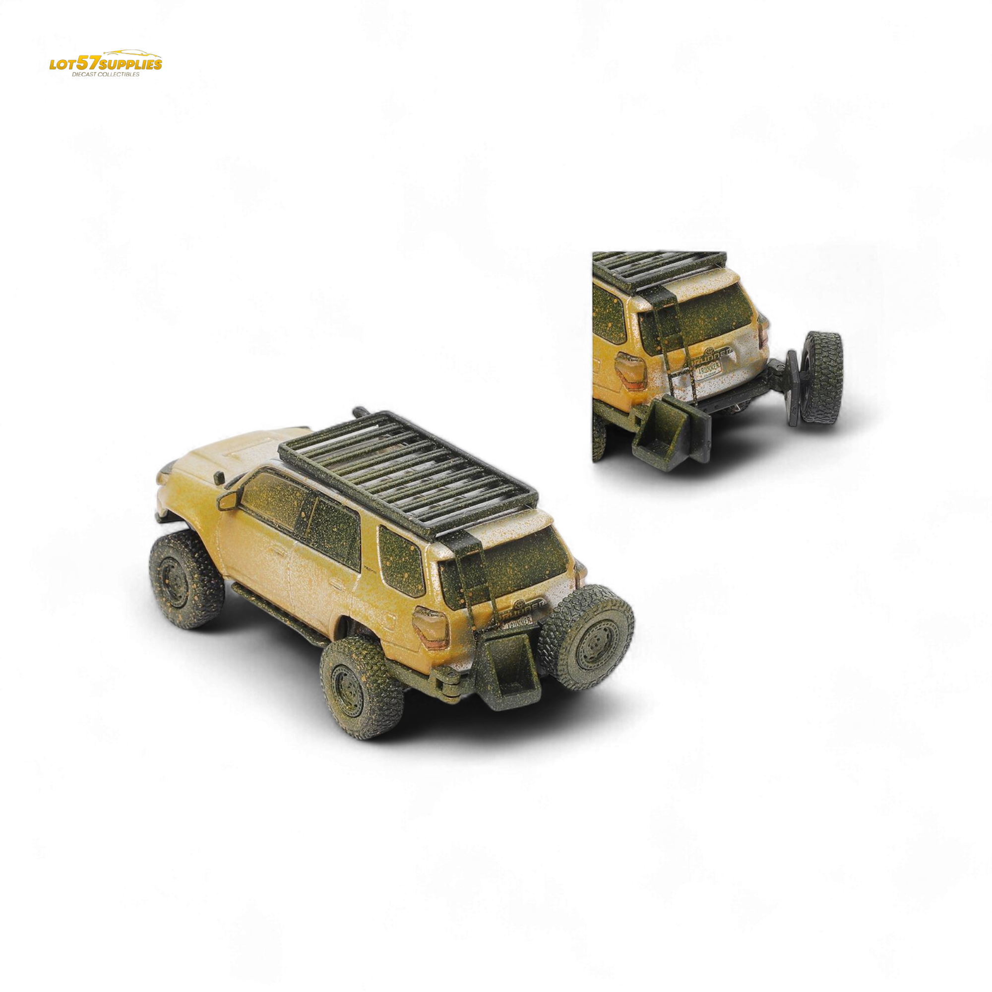 GCD Toyota Speed Master Silver Muddy 4 RUNNER – Silver Muddy 1:64 - Collectors World Toys