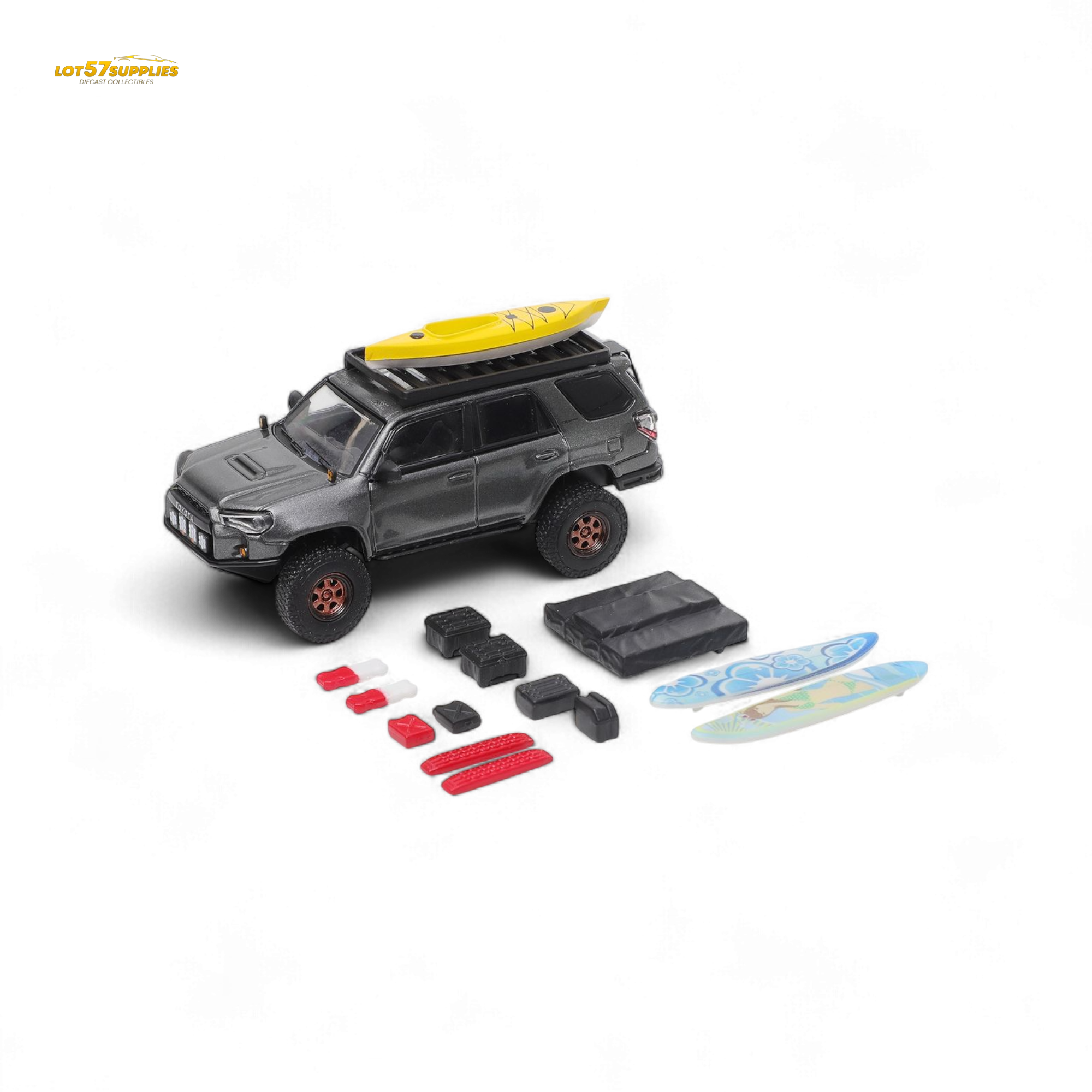 GCD Toyota Speed Master 4 RUNNER – Gray 1:64 Main image