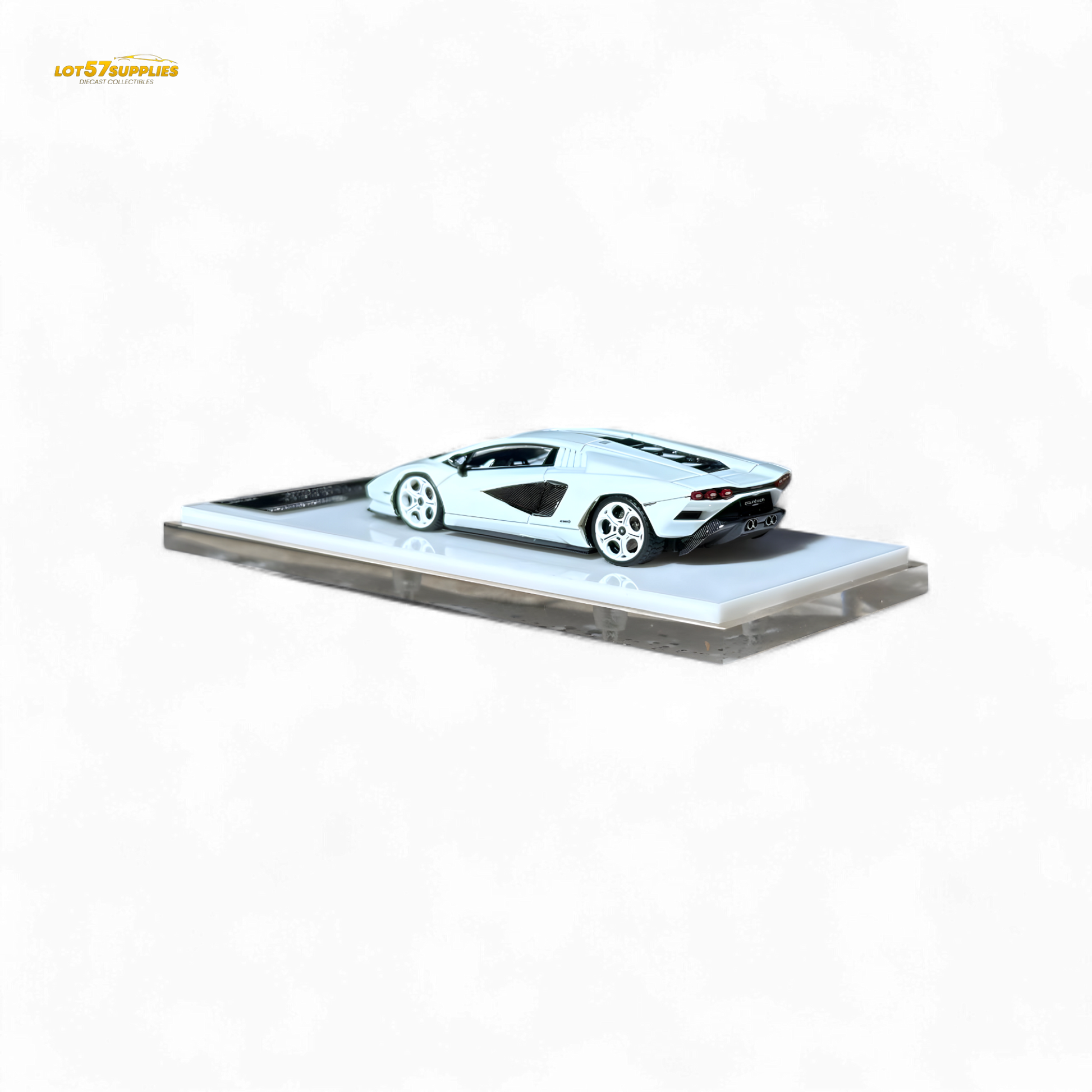 Fuelme Model NEO COUNTACH LPI 800-4 BIANCO SIDERALE 1:64 Resin