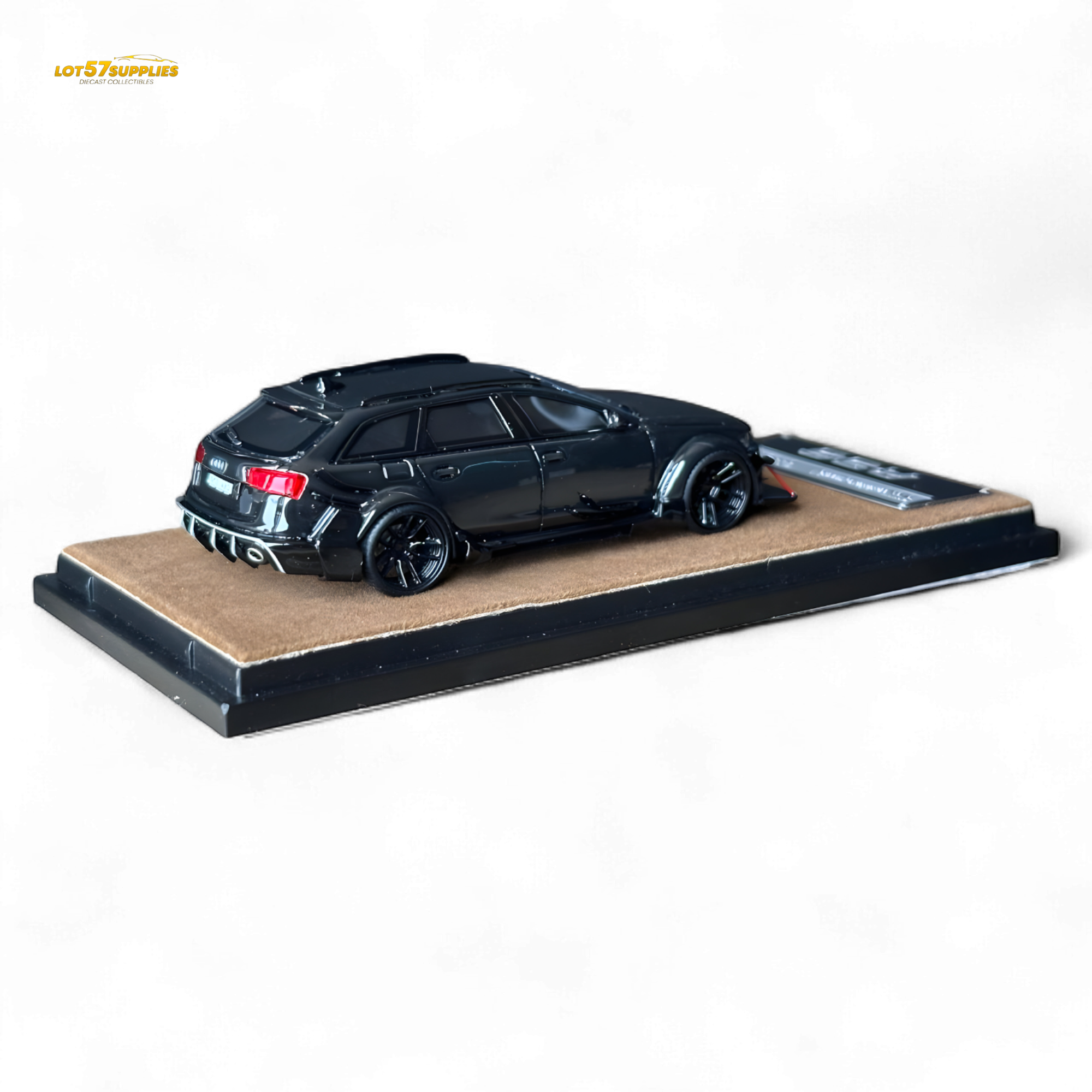 Qidian Model Audi RS6 Avant (C7) Crock Station wagon DTM Wide-Body Modified - Black 1/64 - Collectors World Toys