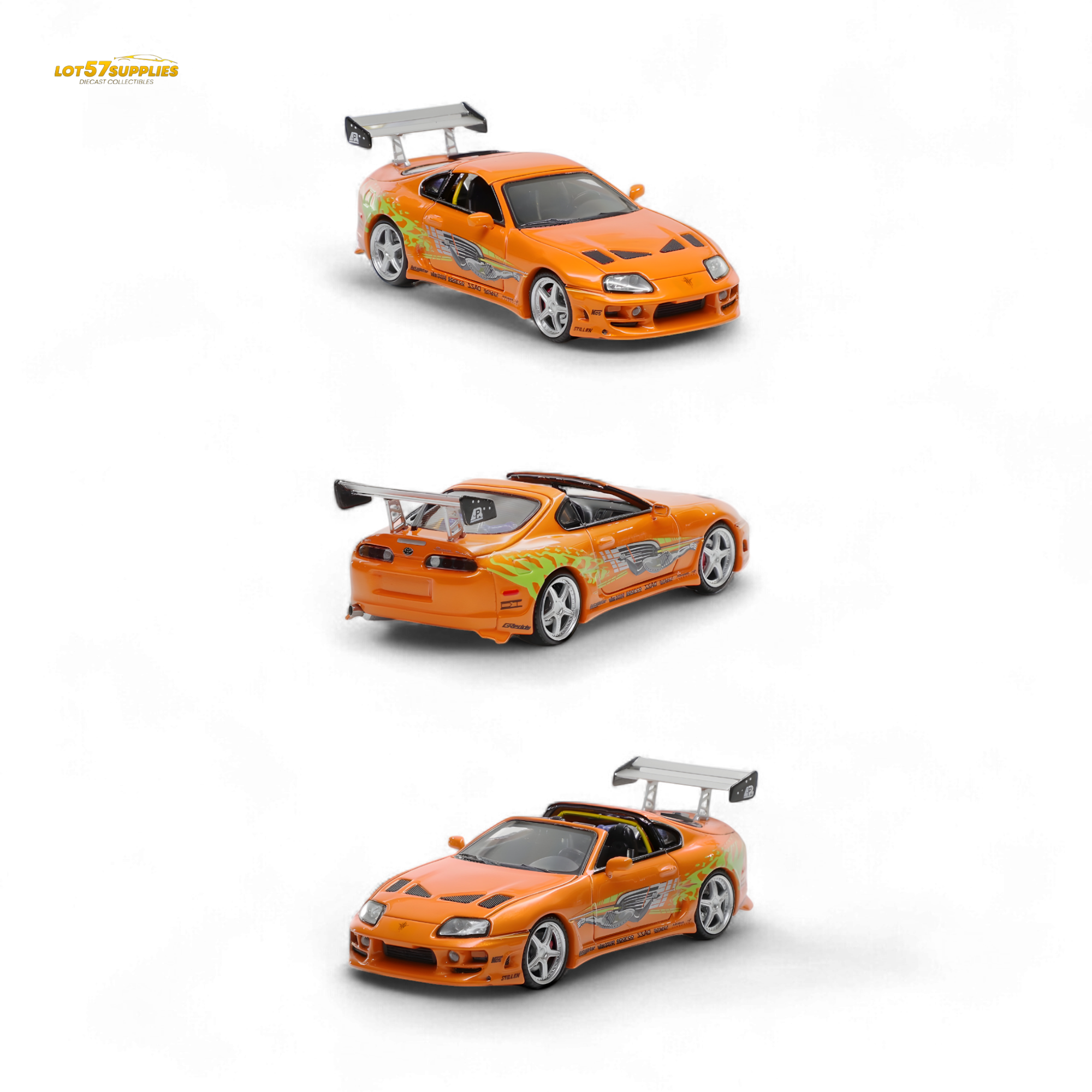 (Pre-Order) Fast Speed Supra Targa 4th Generation Bomex Version - FNF Orange Ordinary 1:64 - Collectors World Toys