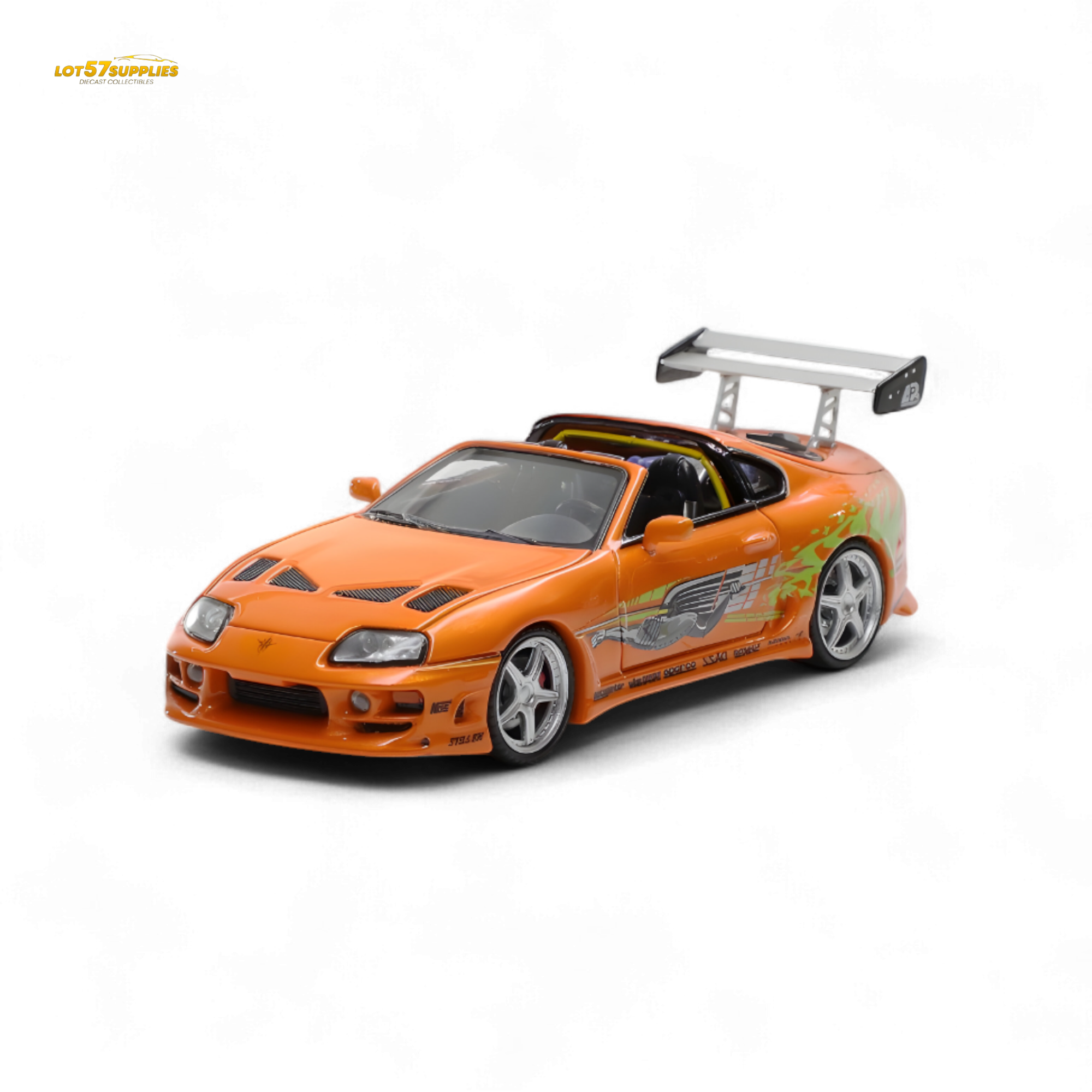 (Pre-Order) Fast Speed Supra Targa 4th Generation Bomex Version - FNF Orange Ordinary 1:64 - Collectors World Toys