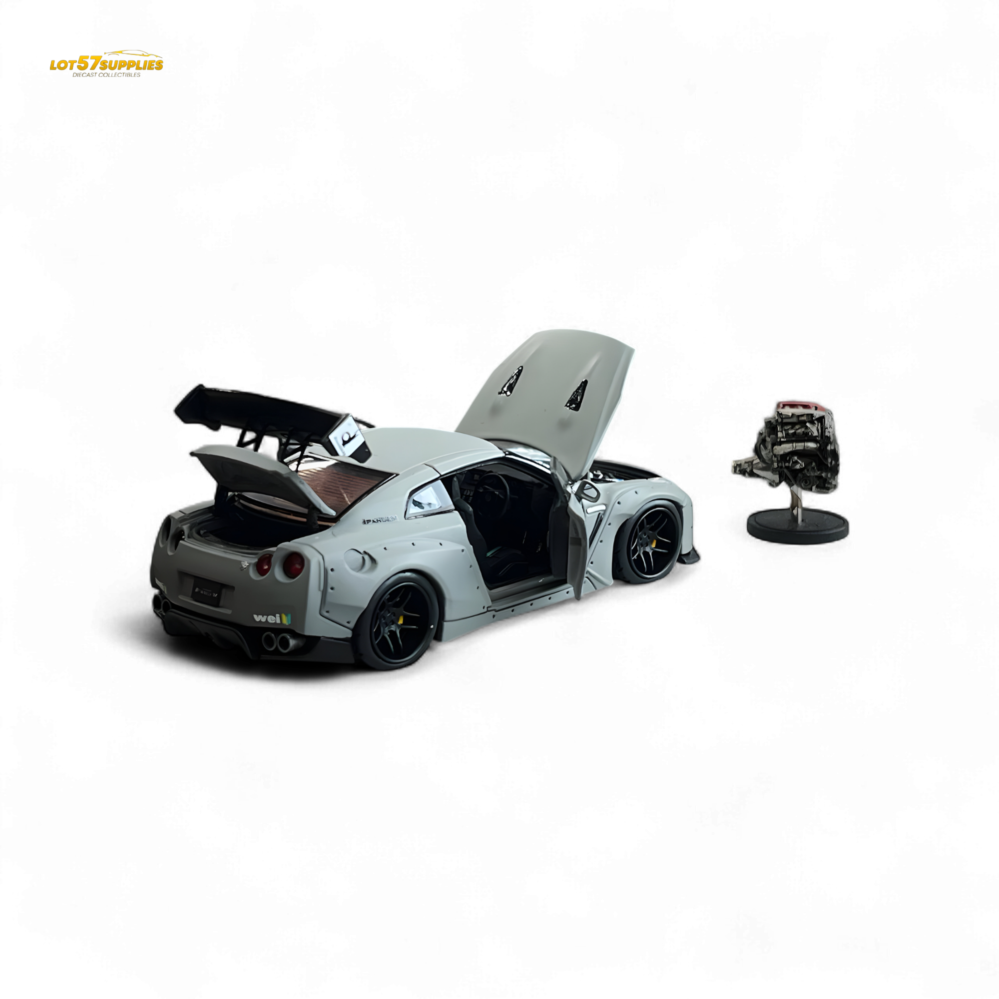 PGM Rocket Bunny R35 Combat Grey - Luxury Version 1:64