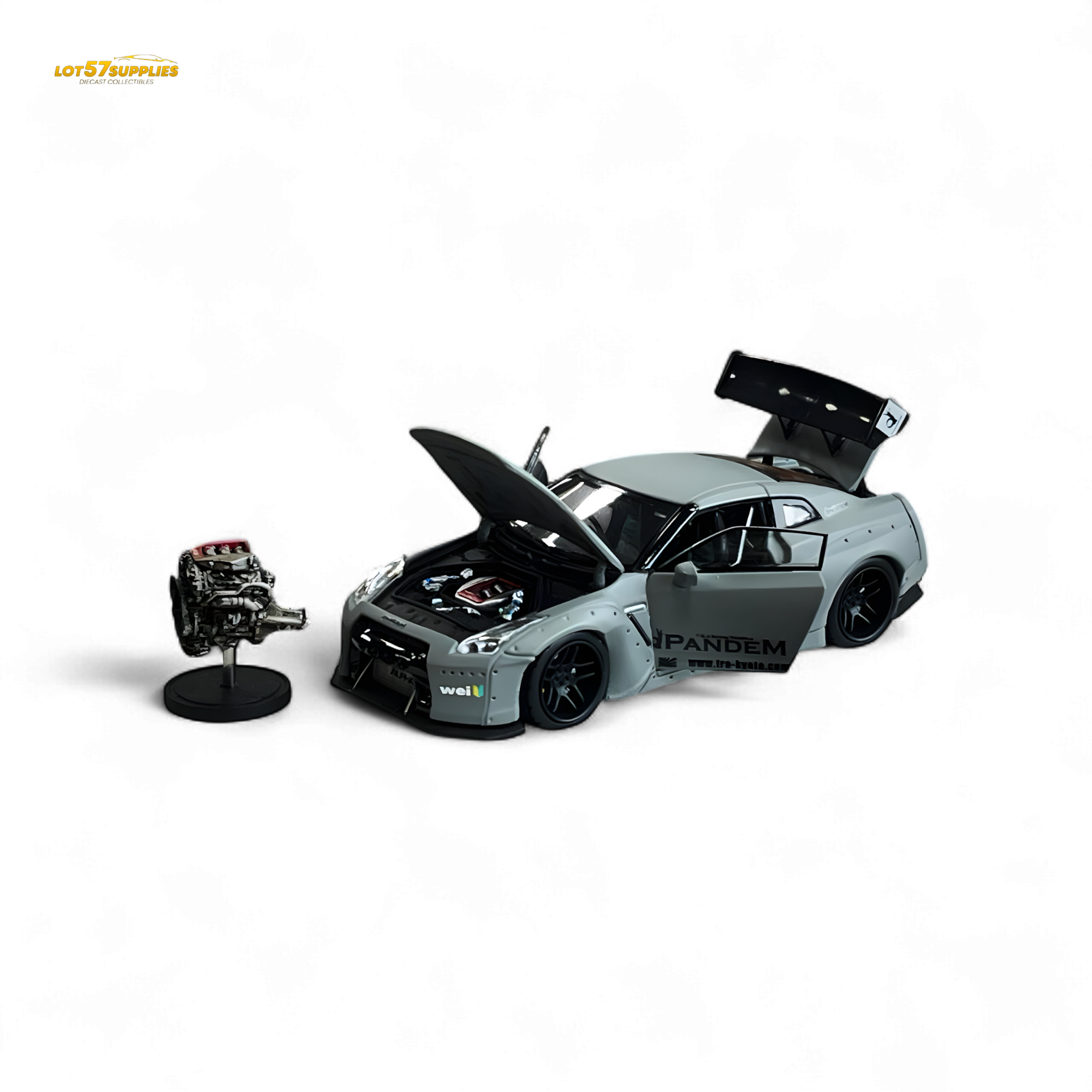 PGM Rocket Bunny R35 Combat Grey - Luxury Version 1:64