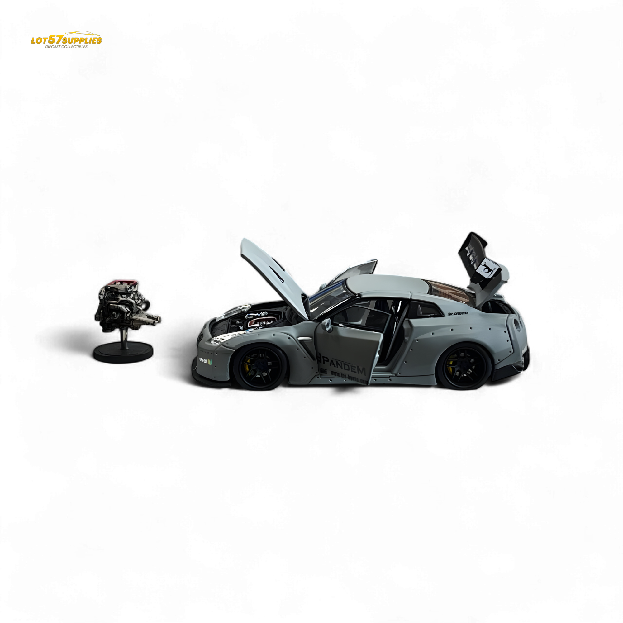 PGM Rocket Bunny R35 Combat Grey - Luxury Version 1:64